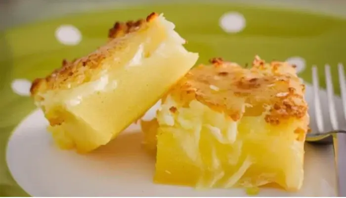 Bolo de Aipim com Coco Vegano de Liquidificador