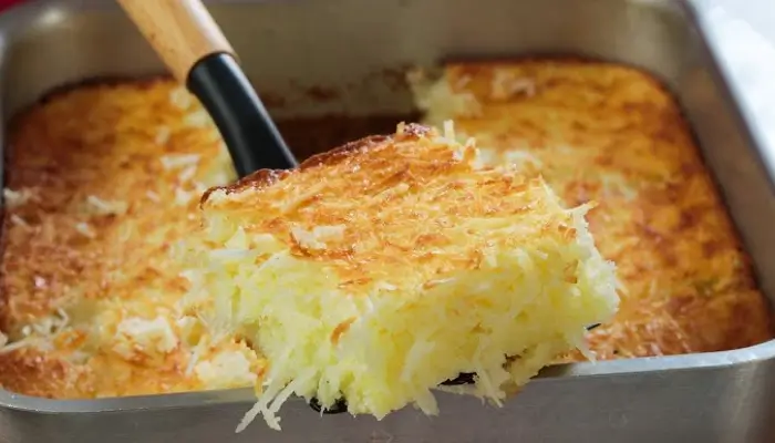 Bolo de Aipim com Coco de Liquidificador