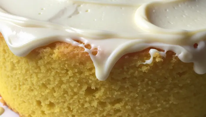 Bolo de Limão com Cobertura de Leite Condensado